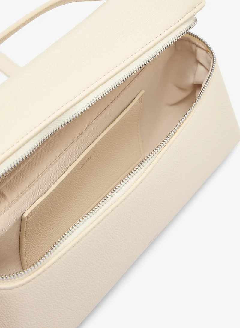 JW PEI Grainy leather White Thea Top Handle Vanity Bag for Women | Best Price UAE